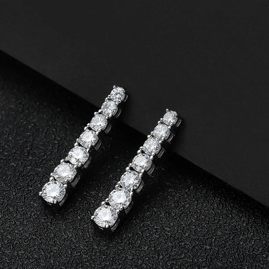 Moissanite Pendant Earrings